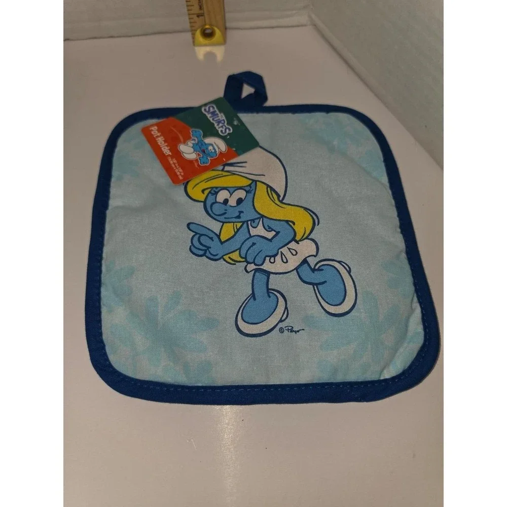 officially licensed The Smurfs kitchen towel potpad pot pad mini pinch mitt